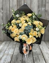 Букет цветов из:  Розы и Лизиантусы в Первомайском Тамбовской области