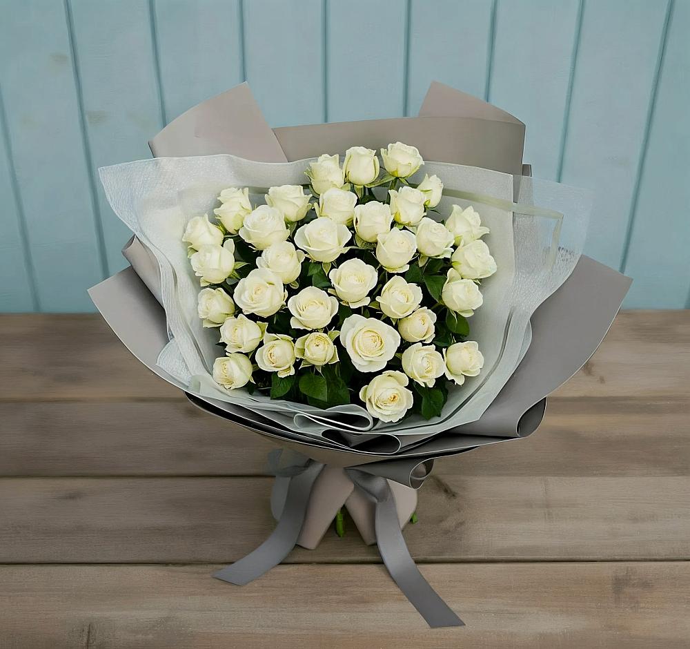 Букет Белоснежная нежность в Первомайском Тамбовской области