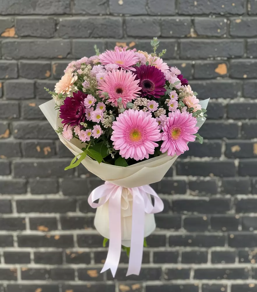 Букет цветов из: Герберы и Хризантемы в Первомайском Тамбовской области