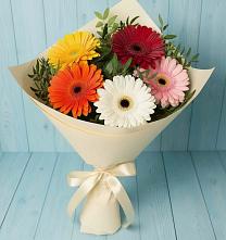 Букет цветов из:  Герберы в Первомайском Тамбовской области