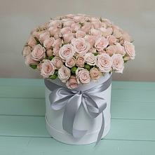 Цветочная композиция из Розы в шляпной коробке в Первомайском Тамбовской области