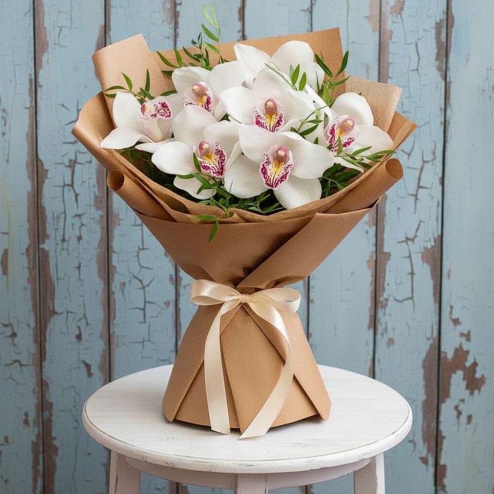 Букет цветов из: Орхидеи и Розы в Первомайском Тамбовской области