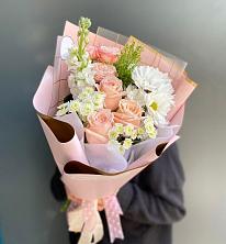 Букет цветов из:  Хризантемы и Розы в Первомайском Тамбовской области