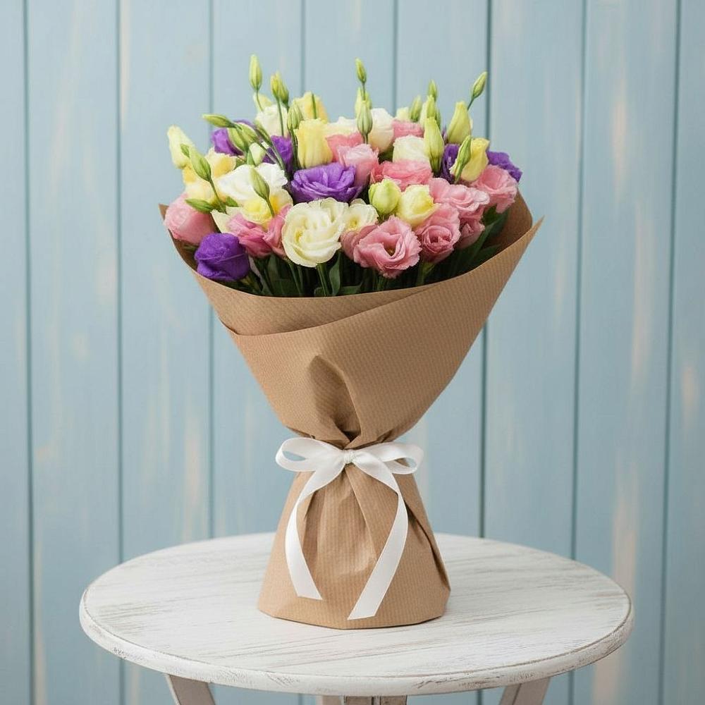 Букет цветов из: Лизиантусы в Первомайском Тамбовской области