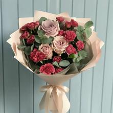 Букет цветов из:  Гвоздики и Розы #REPLACE_PRED# Первомайском Тамбовской области