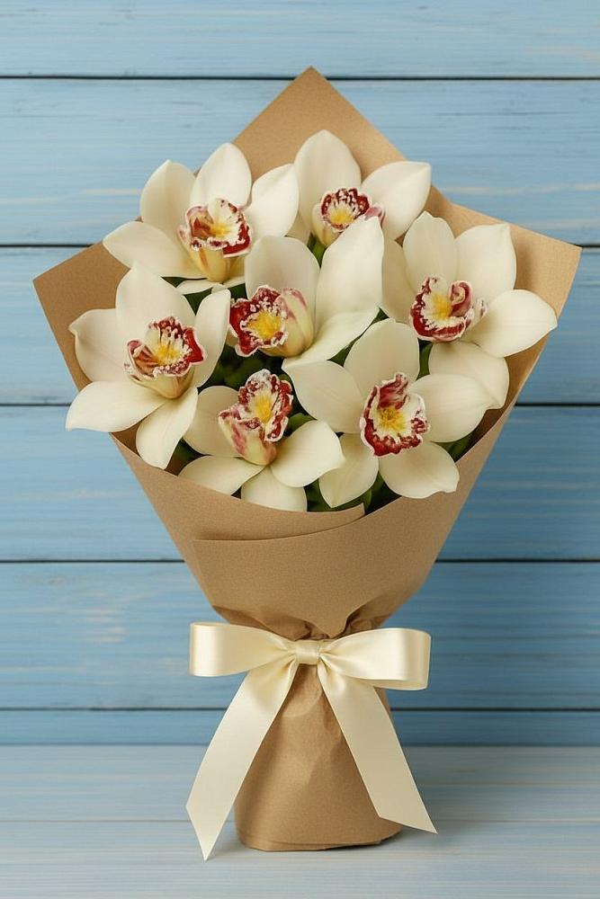 Букет цветов из: Орхидеи и Розы в Первомайском Тамбовской области