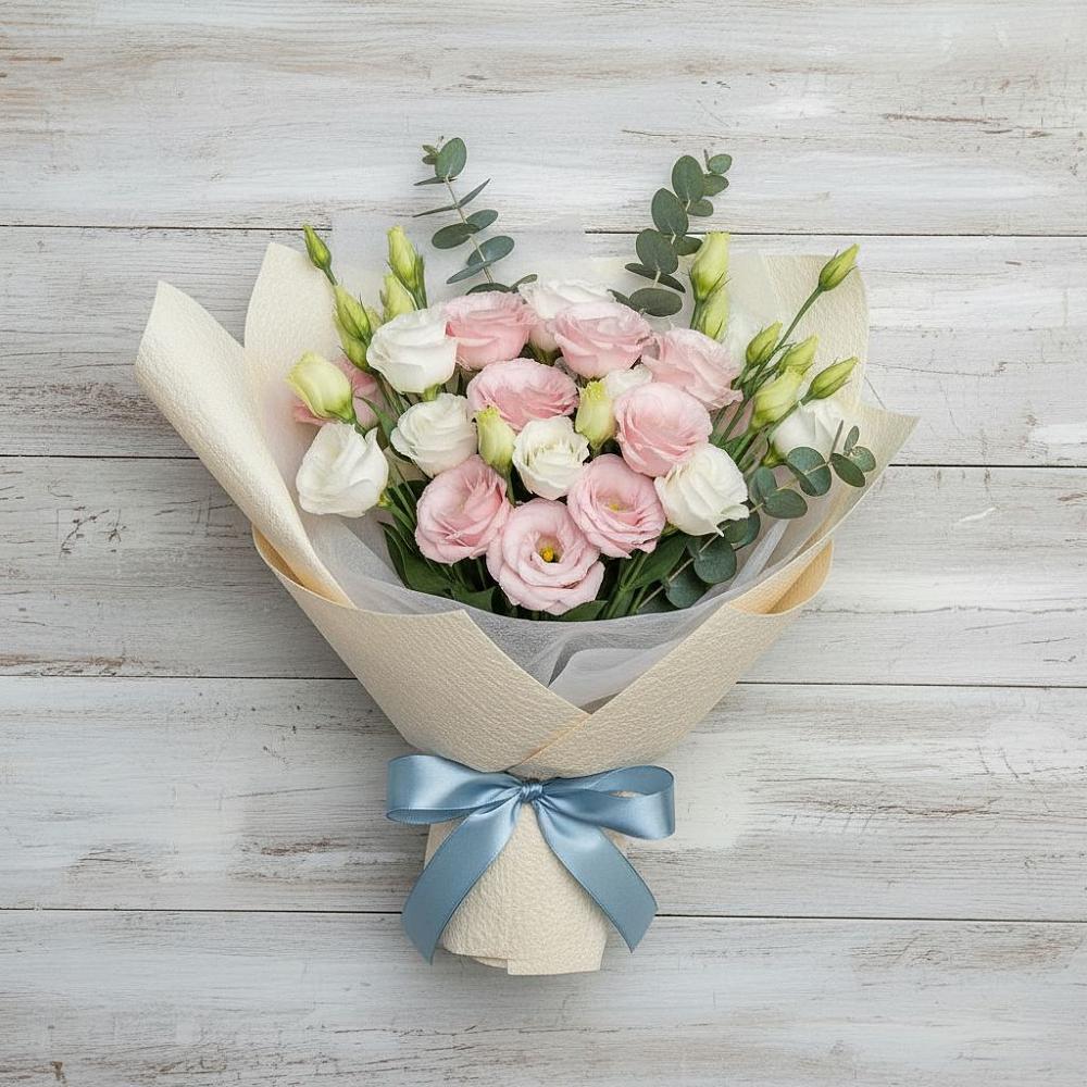 Букет цветов из: Лизиантусы в Первомайском Тамбовской области