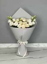 Букет цветов из:  Розы и Лизиантусы в Первомайском Тамбовской области